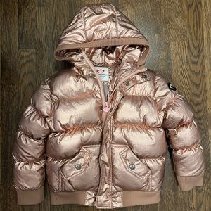 Appaman Rose Gold Puffer Jacket: size 6
